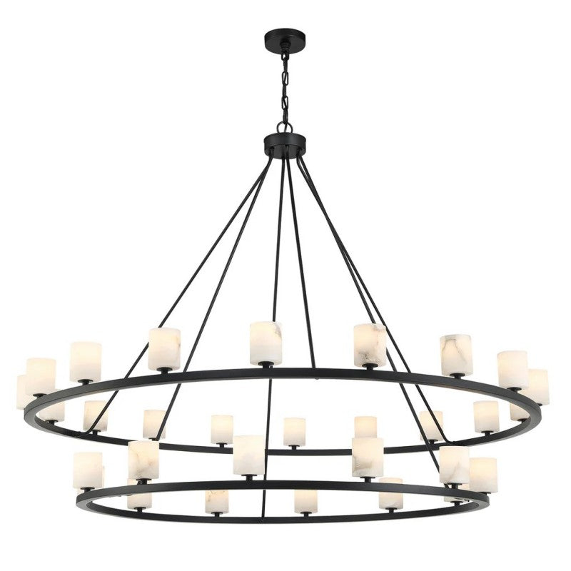 Aragon 30 Light Chandelier Alabaster - thebelacan