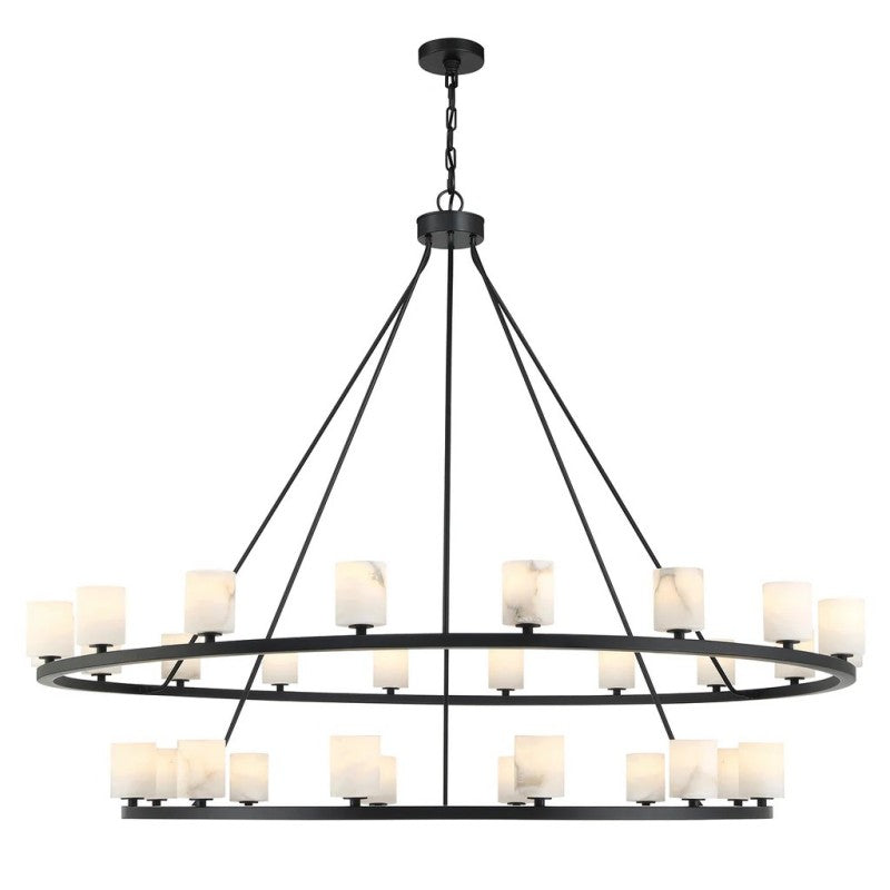 Aragon 30 Light Chandelier Alabaster - thebelacan