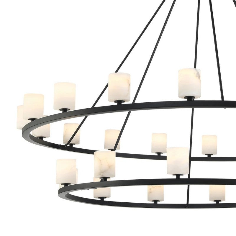 Aragon 30 Light Chandelier Alabaster - thebelacan