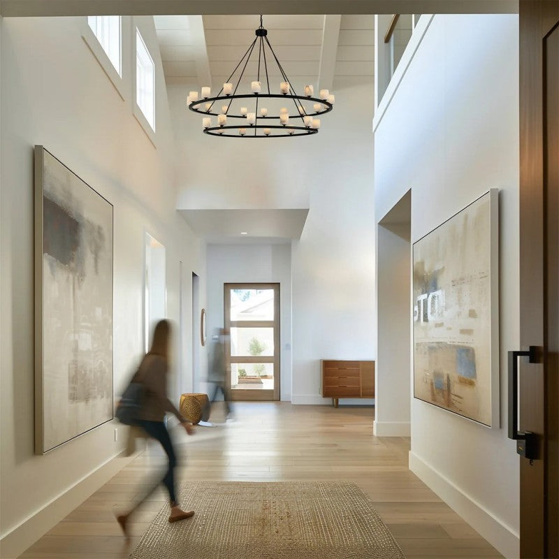 Aragon 30 Light Chandelier Alabaster - thebelacan