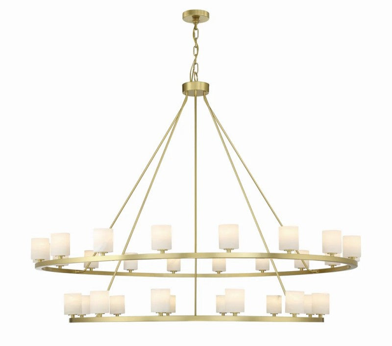 Aragon 30 Light Chandelier Alabaster - thebelacan