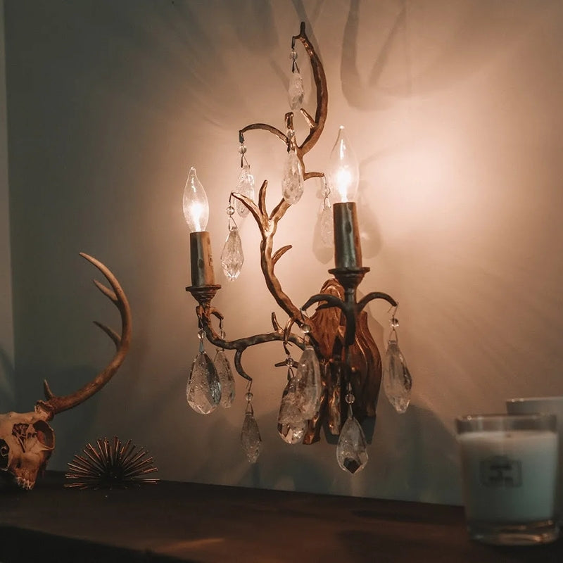 Art Crystal Amadeus Wall Sconce 1-Light 2-Light 3-Light - thebelacan