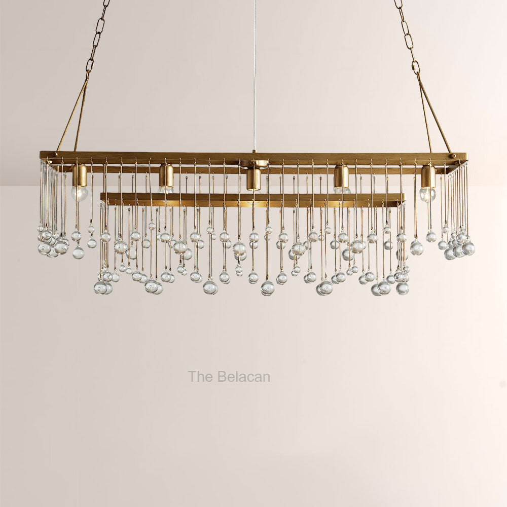 Aubluxe Rectangular Chandelier - thebelacan