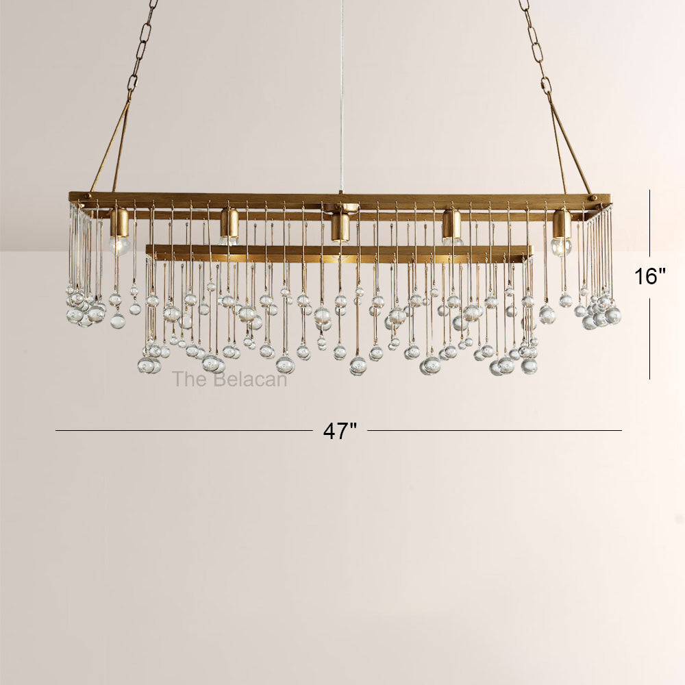 Aubluxe Rectangular Chandelier - thebelacan