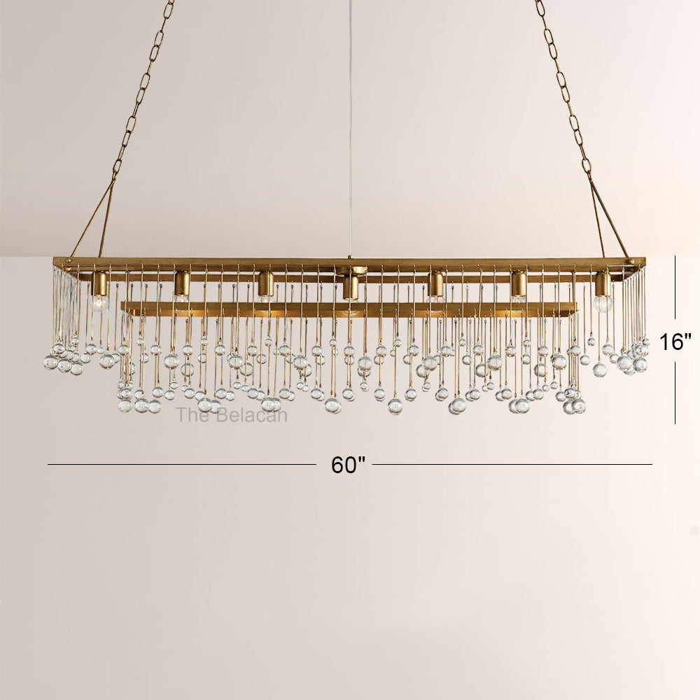 Aubluxe Rectangular Chandelier - thebelacan