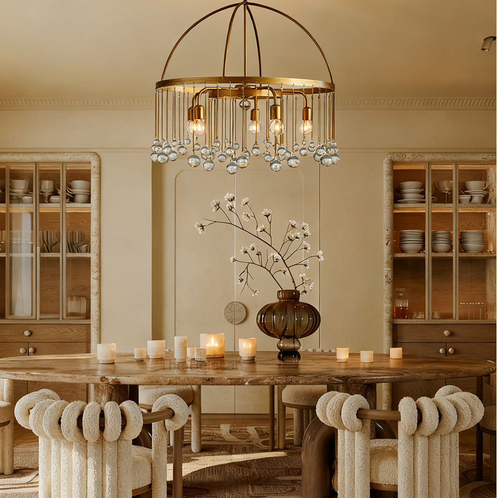 Aubluxe Round Two-Tier Chandelier - thebelacan