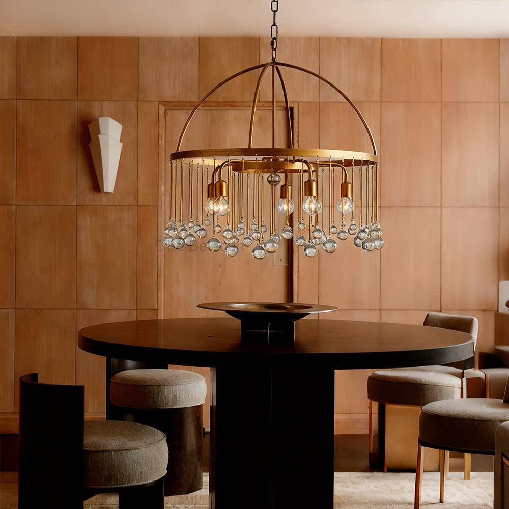 Aubluxe Round Two-Tier Chandelier - thebelacan