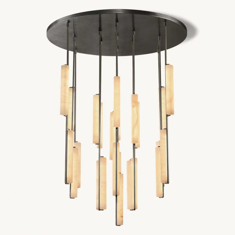 Audubos Alabaster Round Chandelier 56" - thebelacan