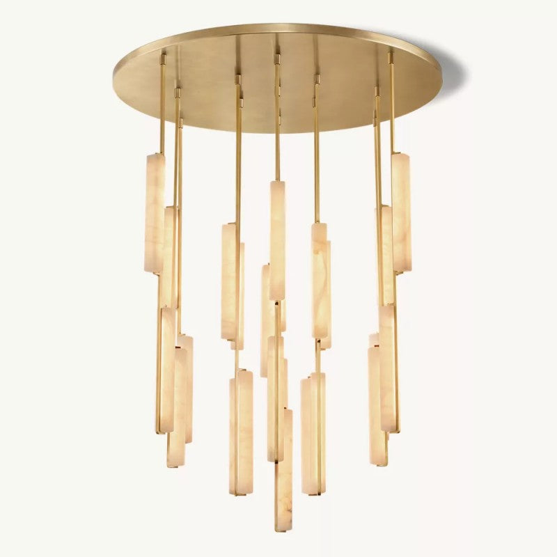 Audubos Alabaster Round Chandelier 56" - thebelacan