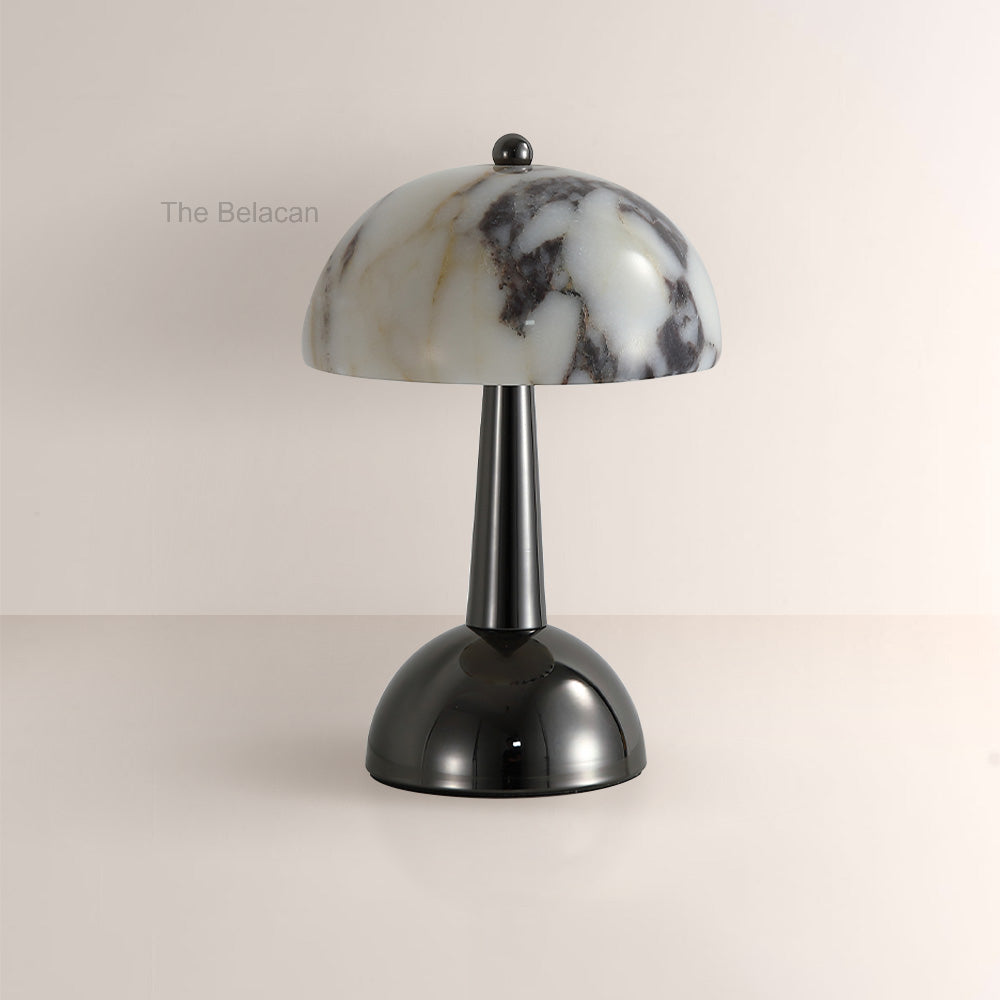 AuraVessel Dome-Shade Marble Table Lamp - thebelacan