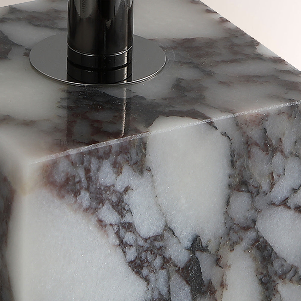 AuraVessel Marble-Base Balance Arm Globe Table Lamp - thebelacan