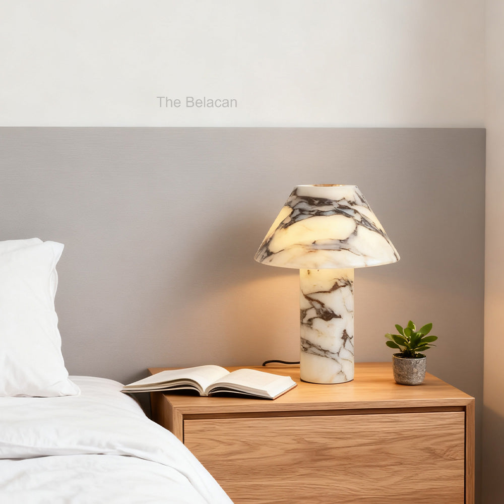 AuraVessel Mushroom-Silhouette Table Lamp - thebelacan