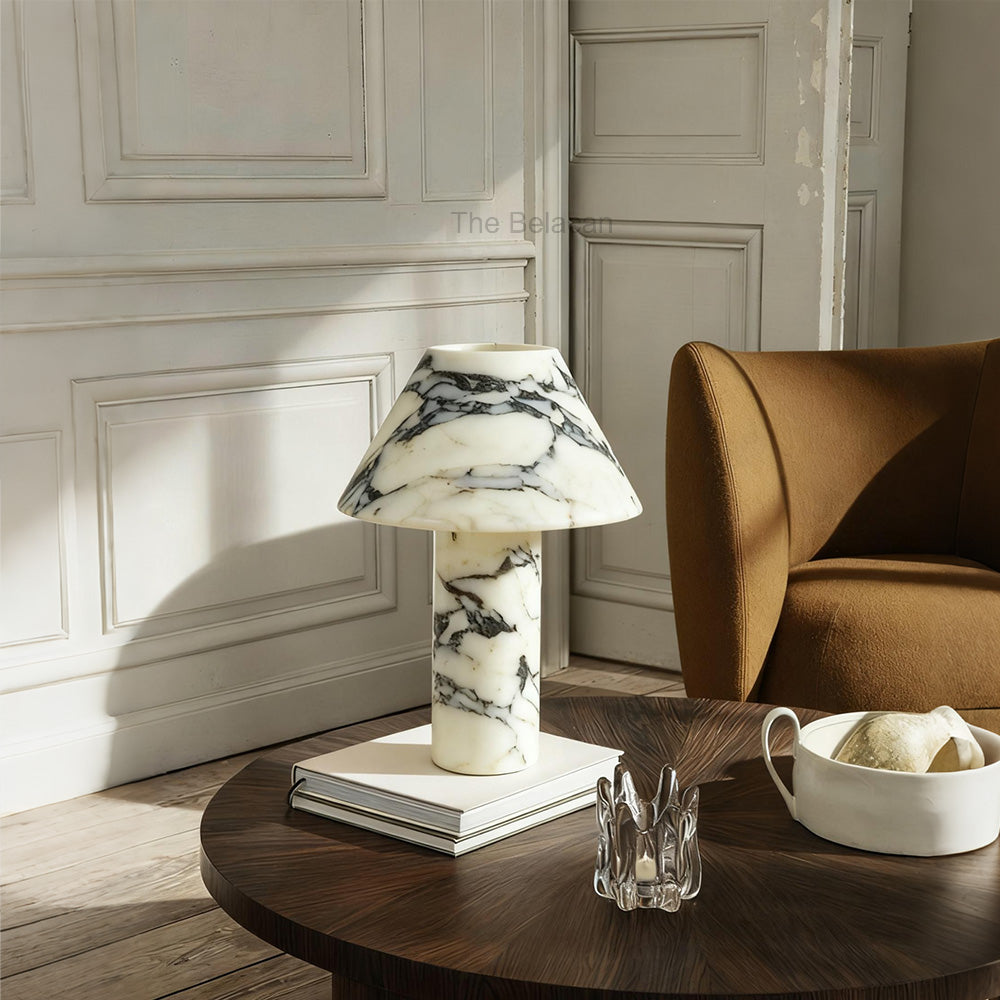 AuraVessel Mushroom-Silhouette Table Lamp - thebelacan