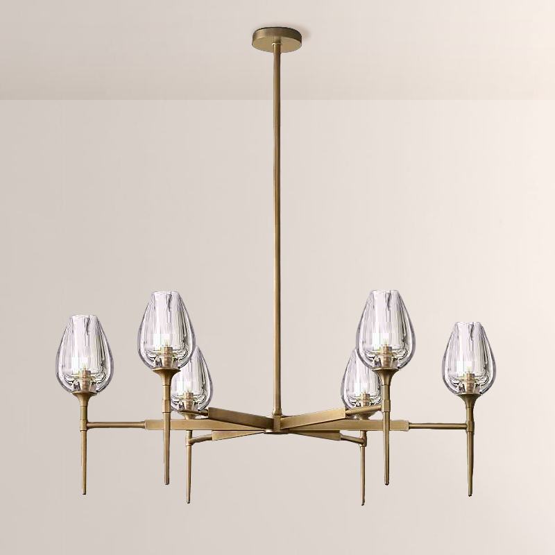 Crystal Tulip Round Chandelier 42” - thebelacan