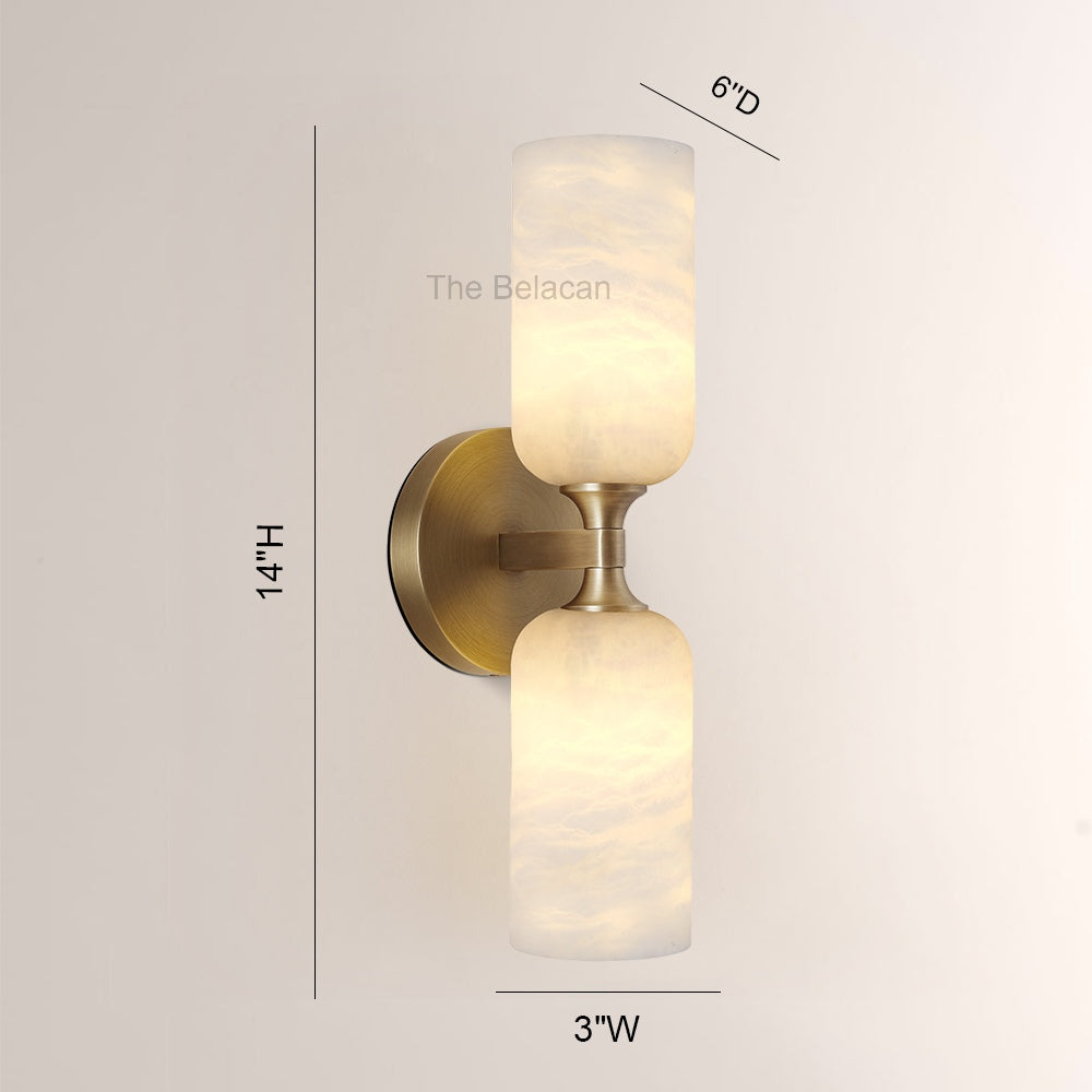Axis Alabaster Wall Sconce - thebelacan