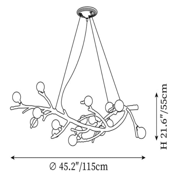 Boho Tree Branch Modern Chandelier - thebelacan