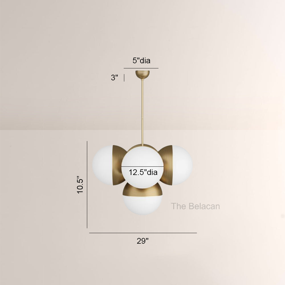 Borg Round Globe Chandelier - thebelacan