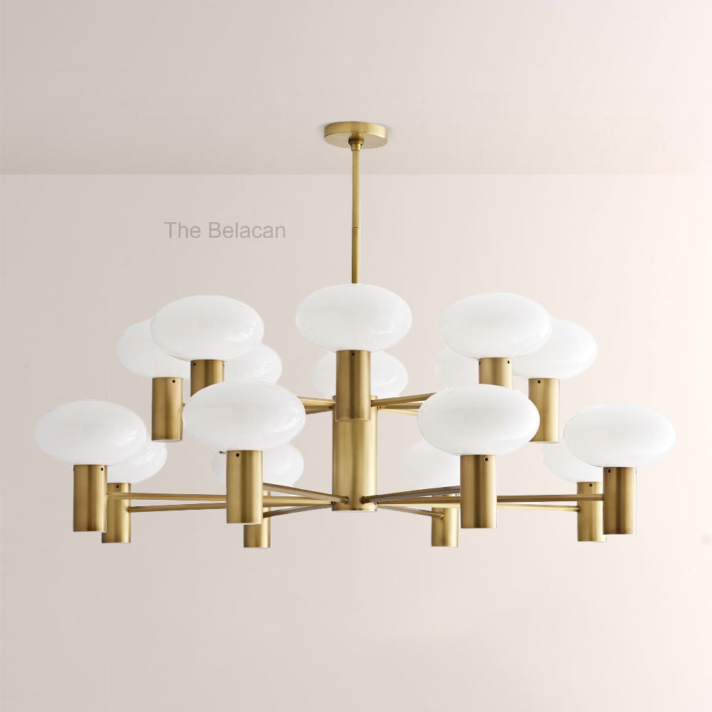 Broad Two-Layer Round Chandelier - thebelacan