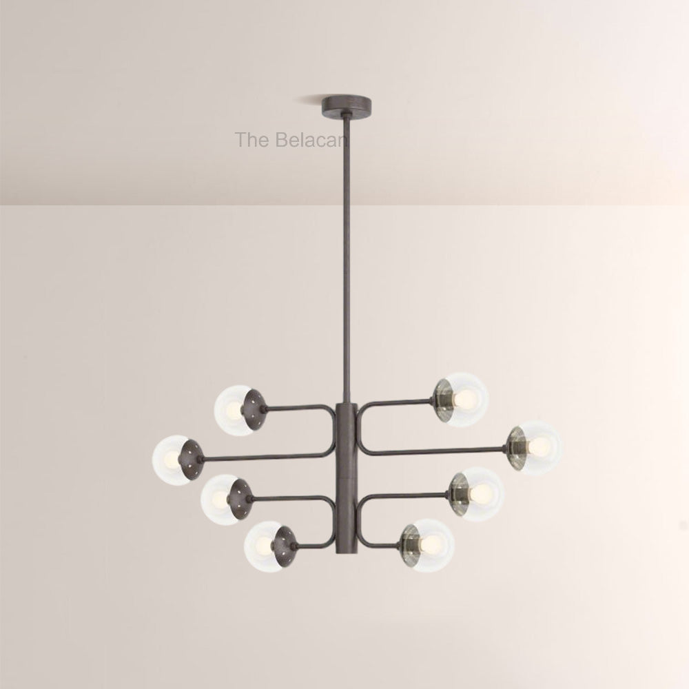 Bruno Linear Glass Chandelier - thebelacan