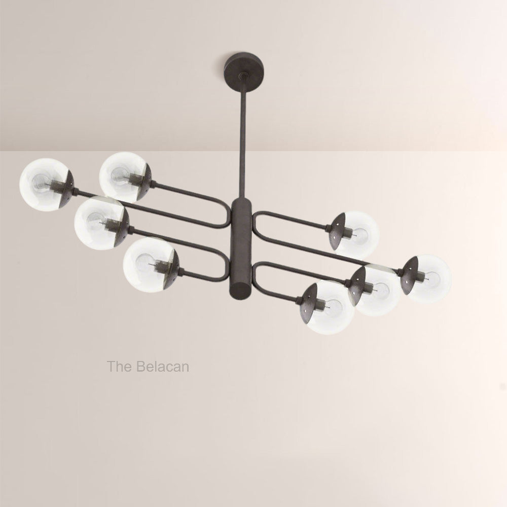 Bruno Linear Glass Chandelier - thebelacan