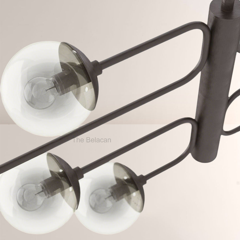 Bruno Linear Glass Chandelier - thebelacan