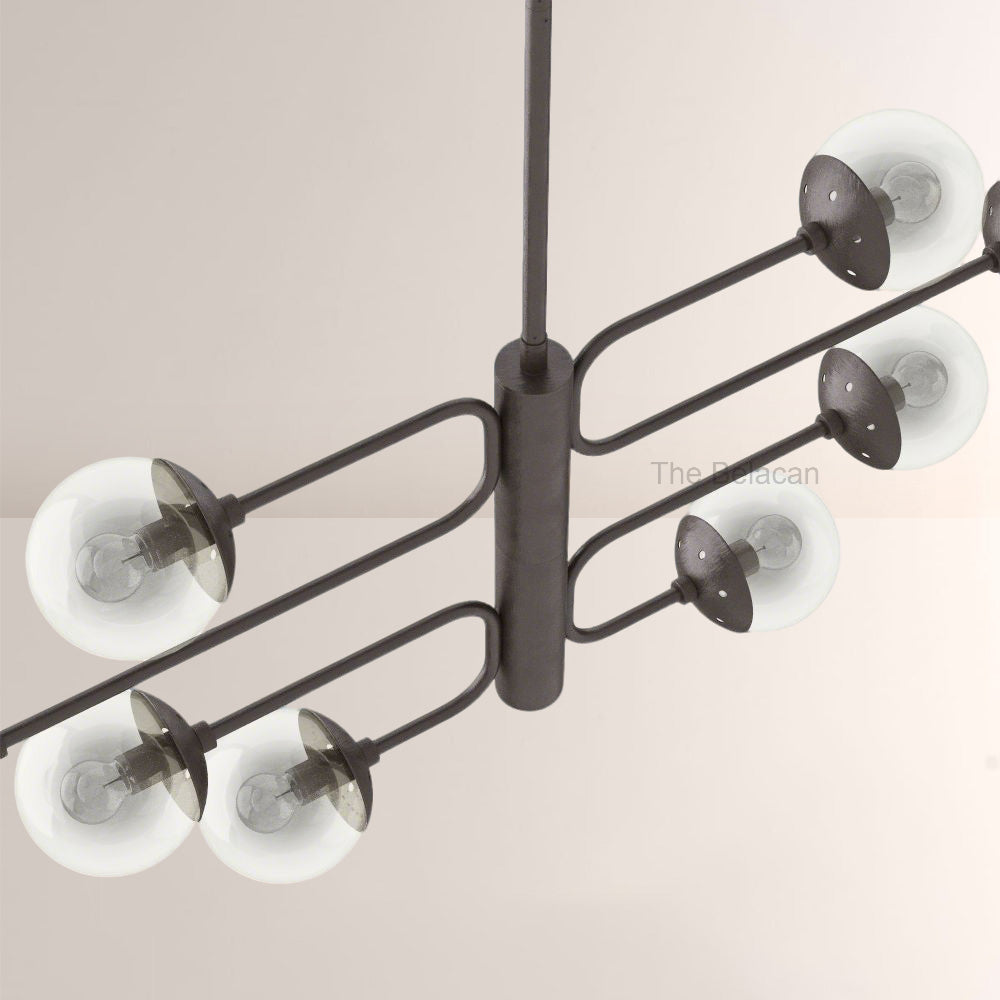 Bruno Linear Glass Chandelier - thebelacan