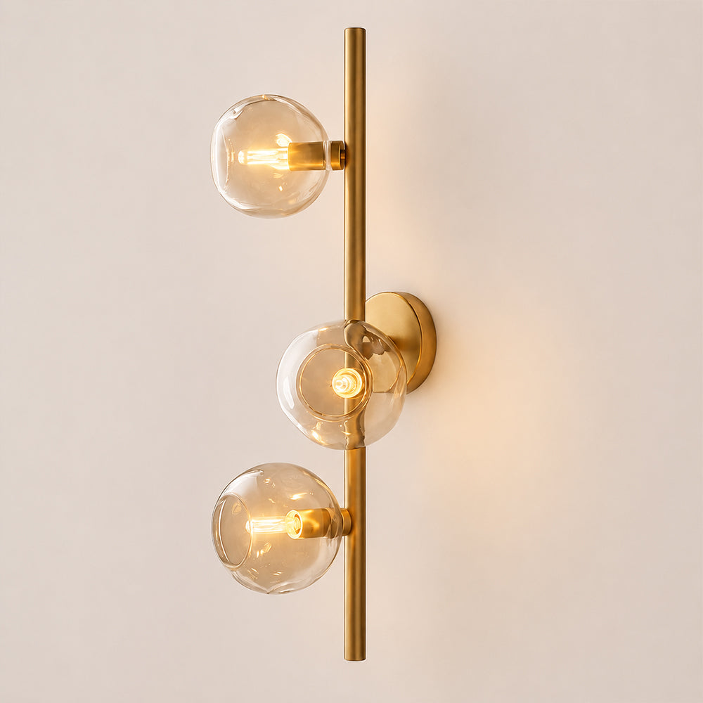 Bubora Smoke Glass Cascade Sconce