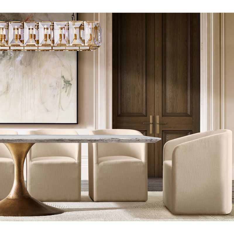 Harson Crystal Rectangular Chandelier 42" - thebelacan