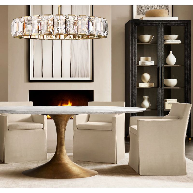 Harson Crystal Round Chandelier 60" - thebelacan