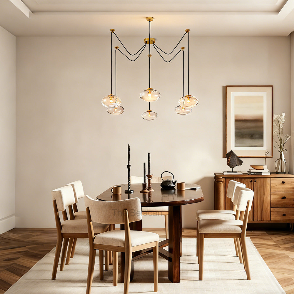 Cabrette Clear Glass Suspended Chandelier - thebelacan