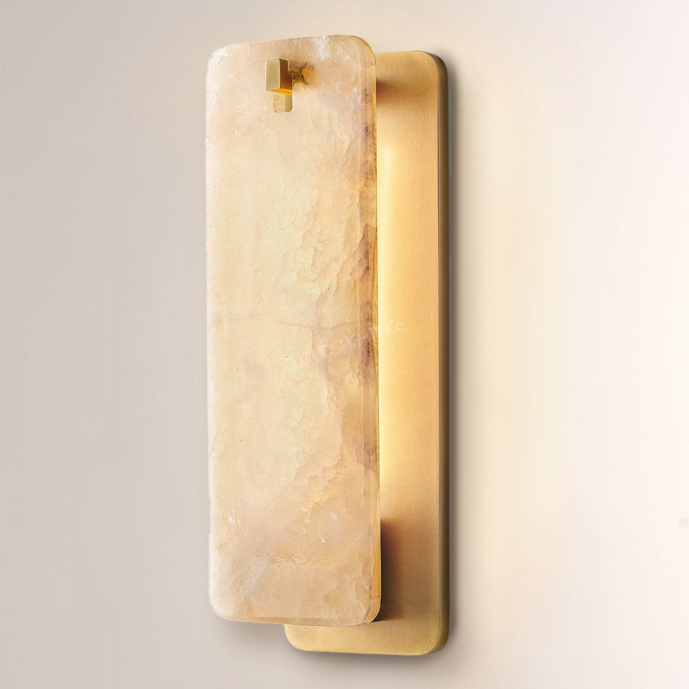 Cascade Alabaster Wall Sconce - thebelacan