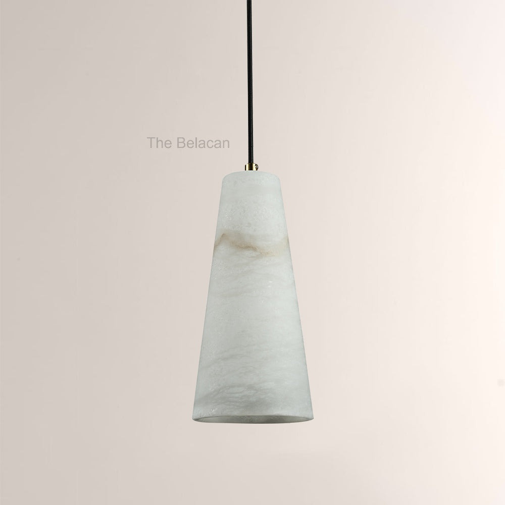 Capus Conical Alabaster Pendant - thebelacan