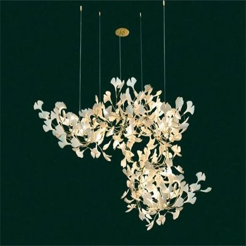 Ceramic Ginkgo Luxury Branch Chandelier - thebelacan