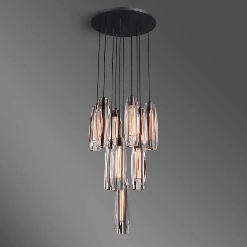 Chartier Crystal 10-Light Round Chandelier - thebelacan
