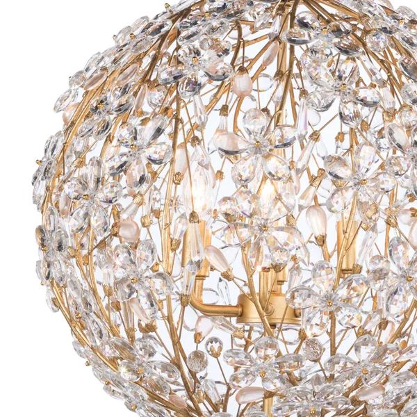 Cherish 6 Lights Spherical Chandelier 20"D - thebelacan