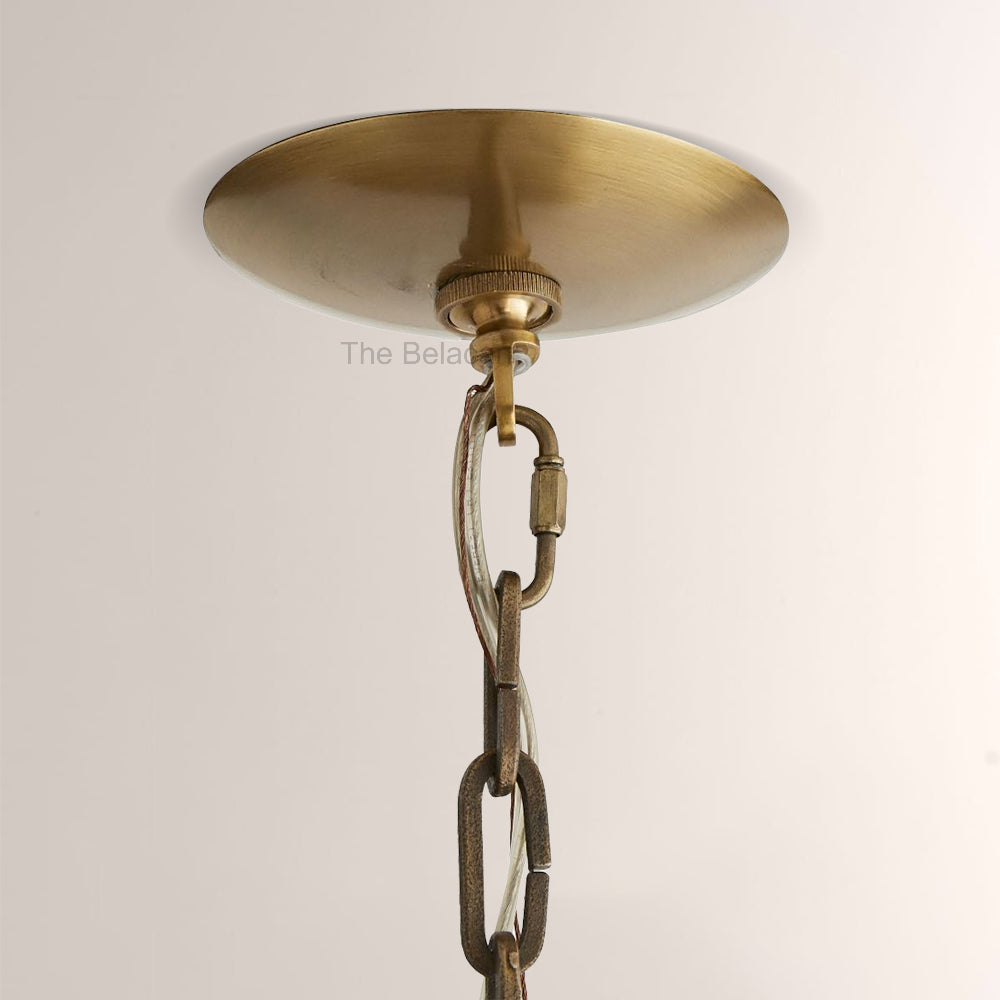 Cherton Round Leather Chandelier - thebelacan