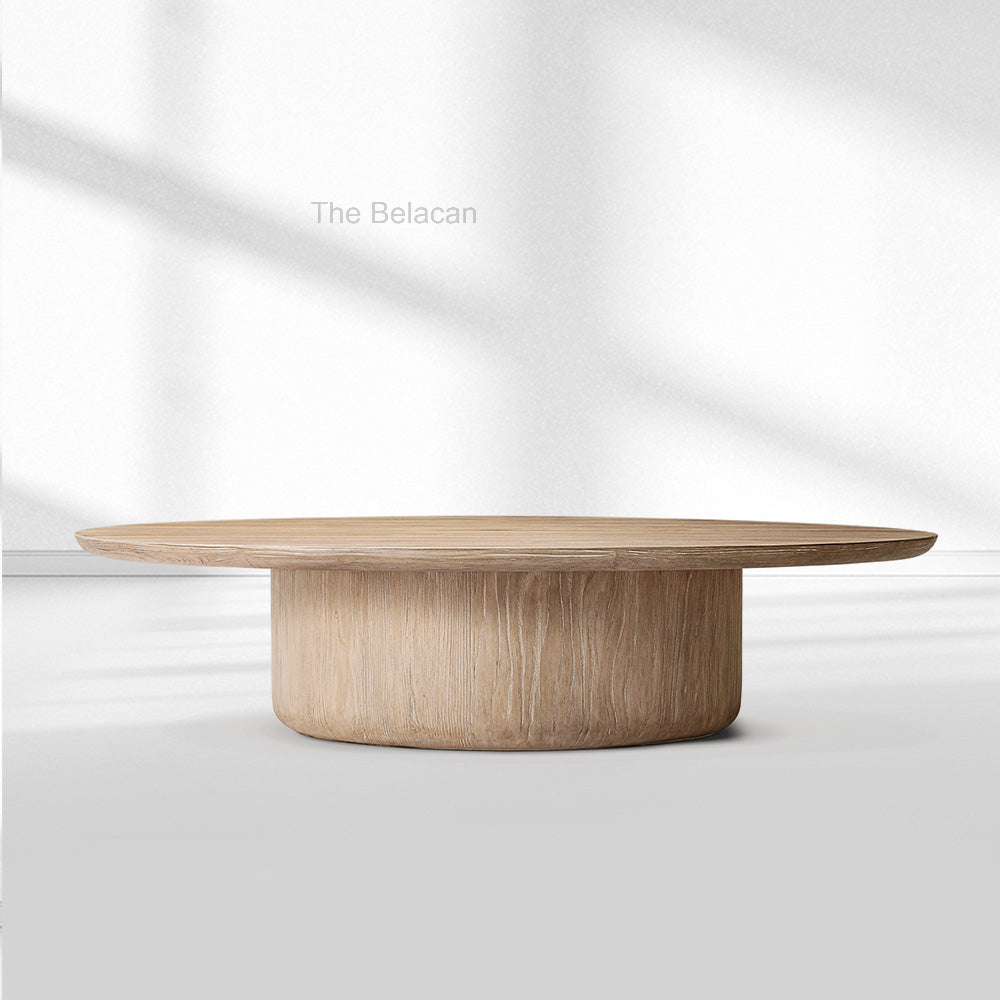 Cirglam Pedestal Round Coffee Table - thebelacan