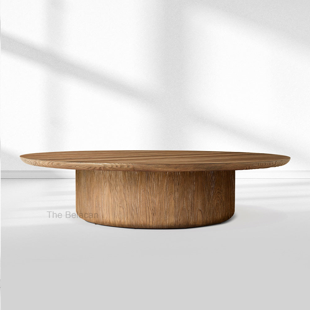 Cirglam Pedestal Round Coffee Table - thebelacan