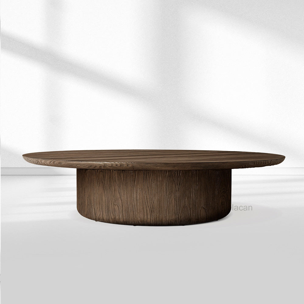Cirglam Pedestal Round Coffee Table - thebelacan
