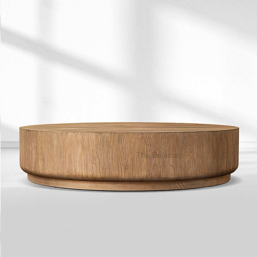 Cirglam Plinth Round Coffee Table - thebelacan
