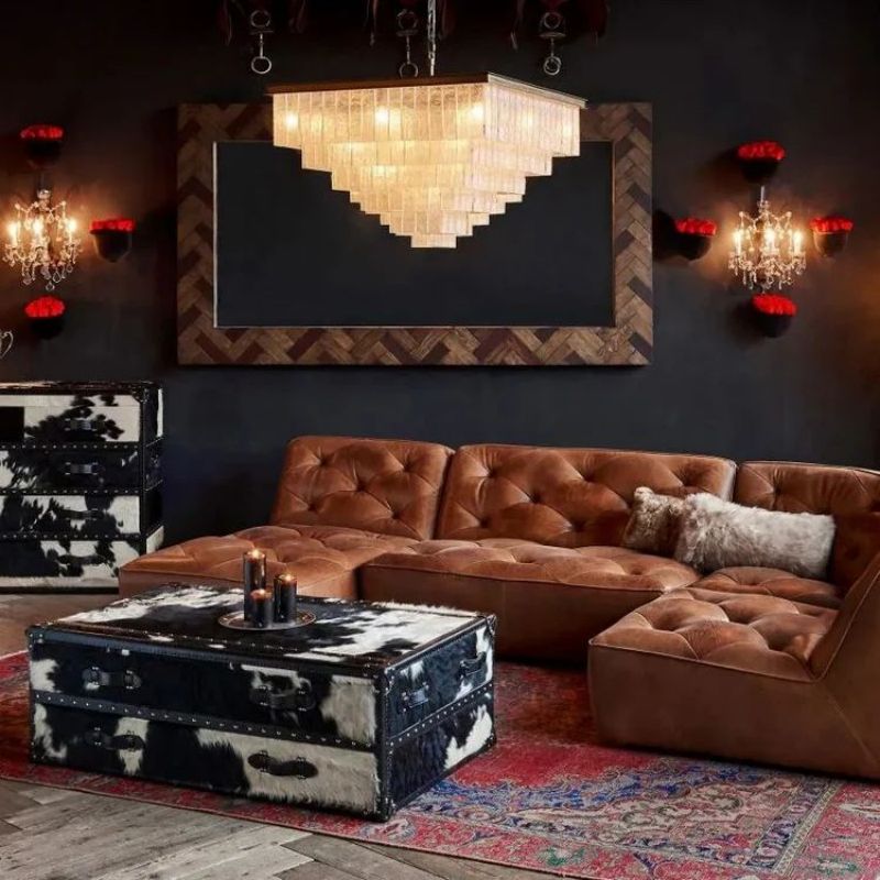 Claira Glass Square Multi-layer Chandelier - thebelacan