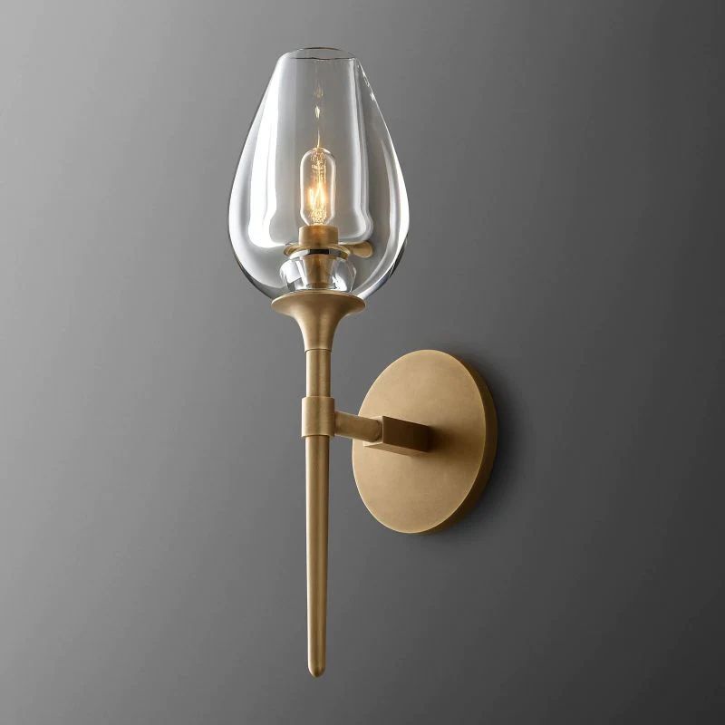 Crystal Tulip Wall Sconce - thebelacan