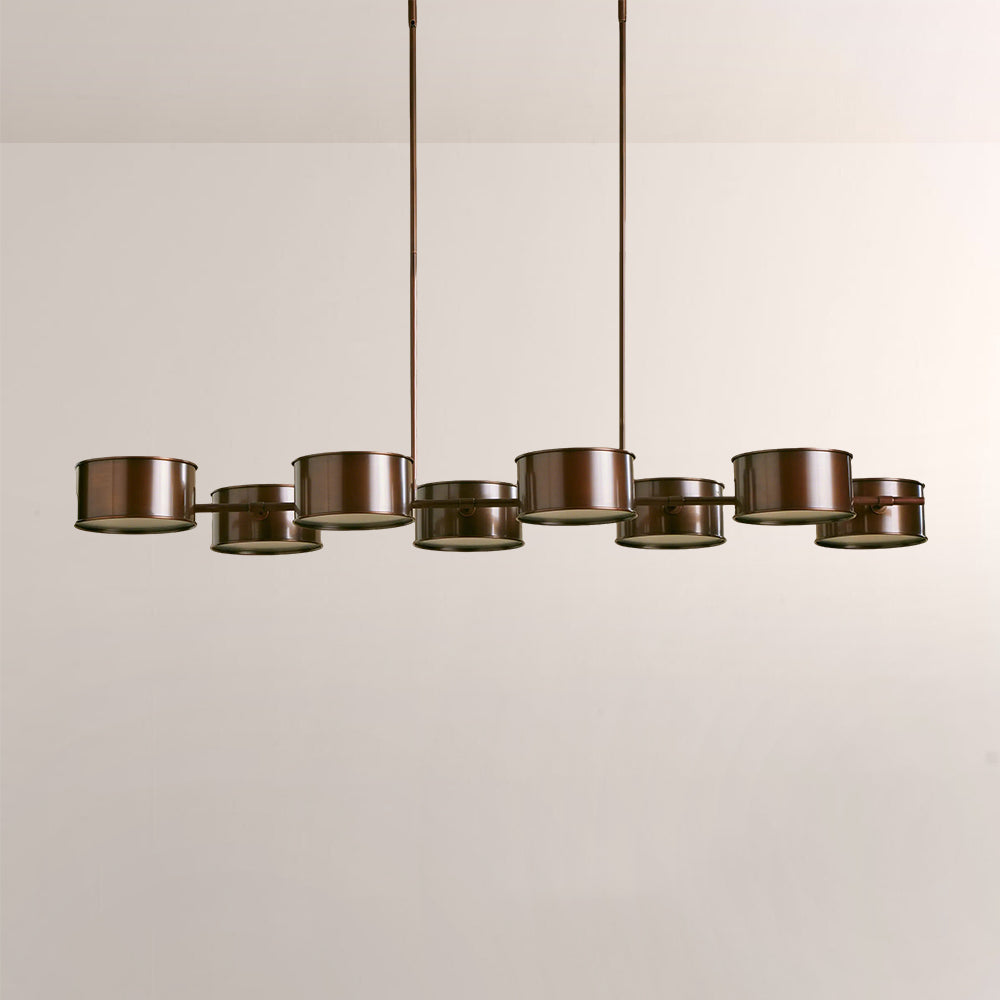 Daphna Linear Metal Drum Chandelier
