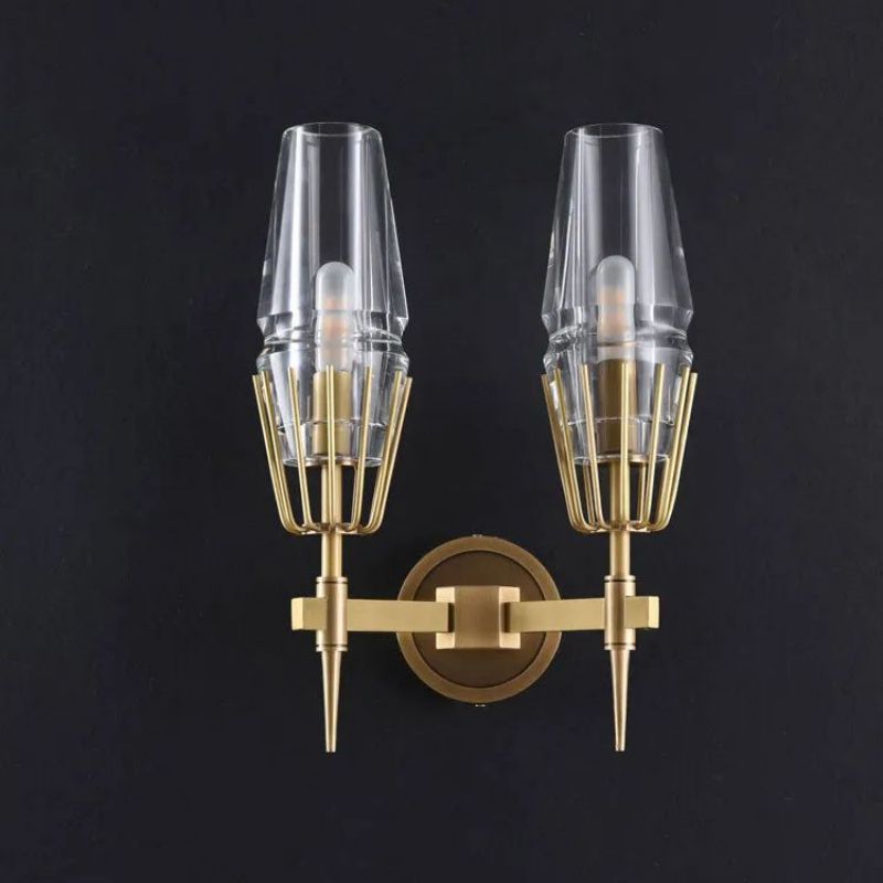 Delia Crystal Double Wall Sconce - thebelacan