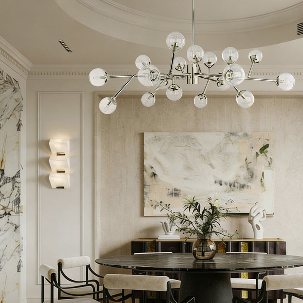 Dinah Glass Medium Chandelier - thebelacan