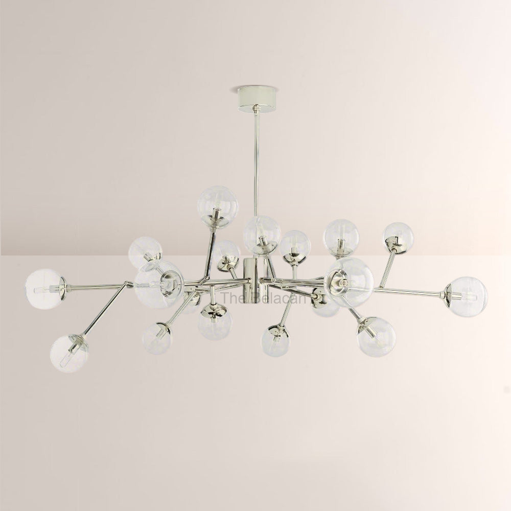 Dinah Glass Medium Chandelier - thebelacan
