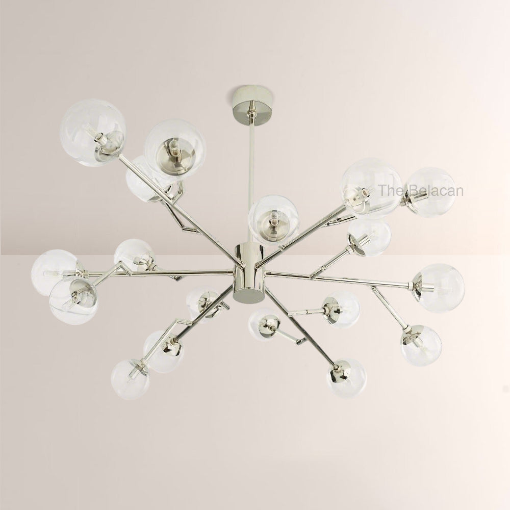 Dinah Glass Medium Chandelier - thebelacan