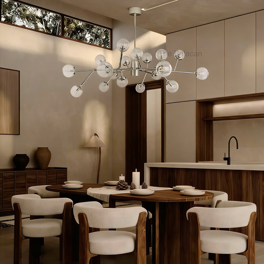 Dinah Glass Medium Chandelier - thebelacan