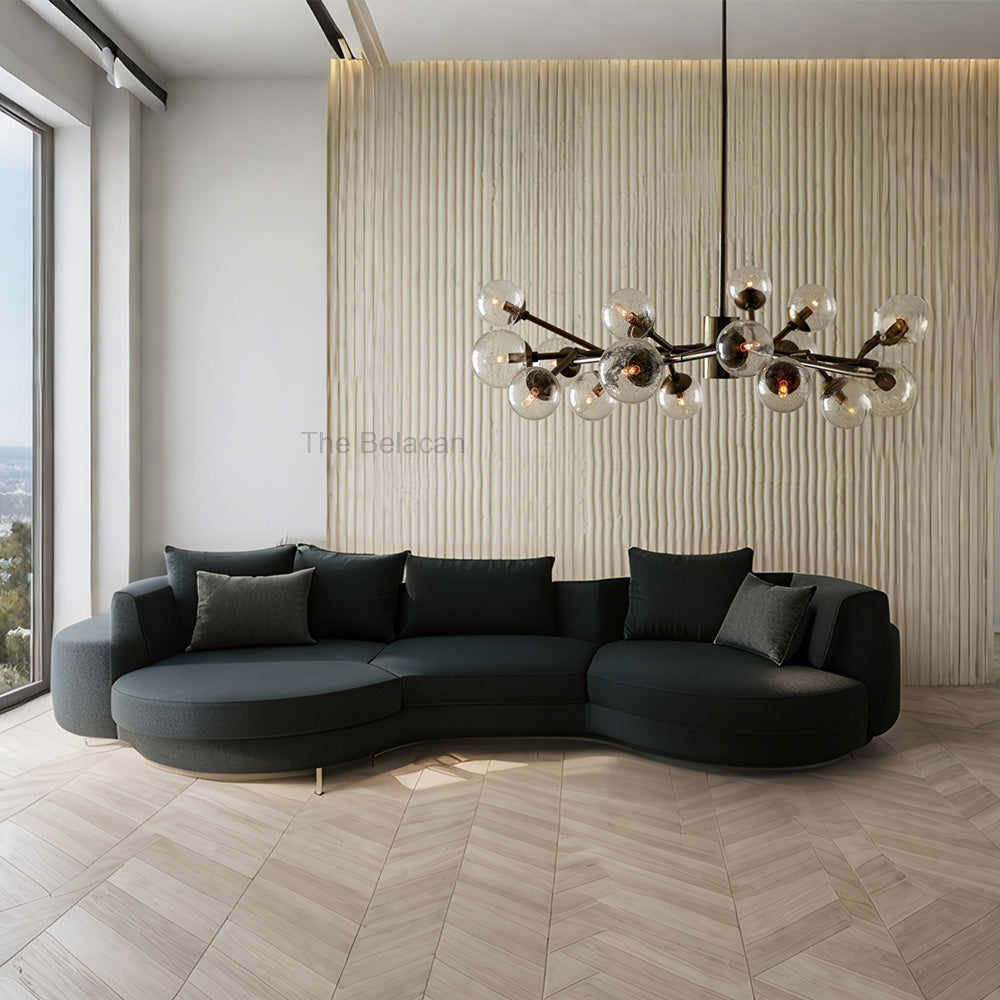 Dinah Glass Medium Chandelier - thebelacan