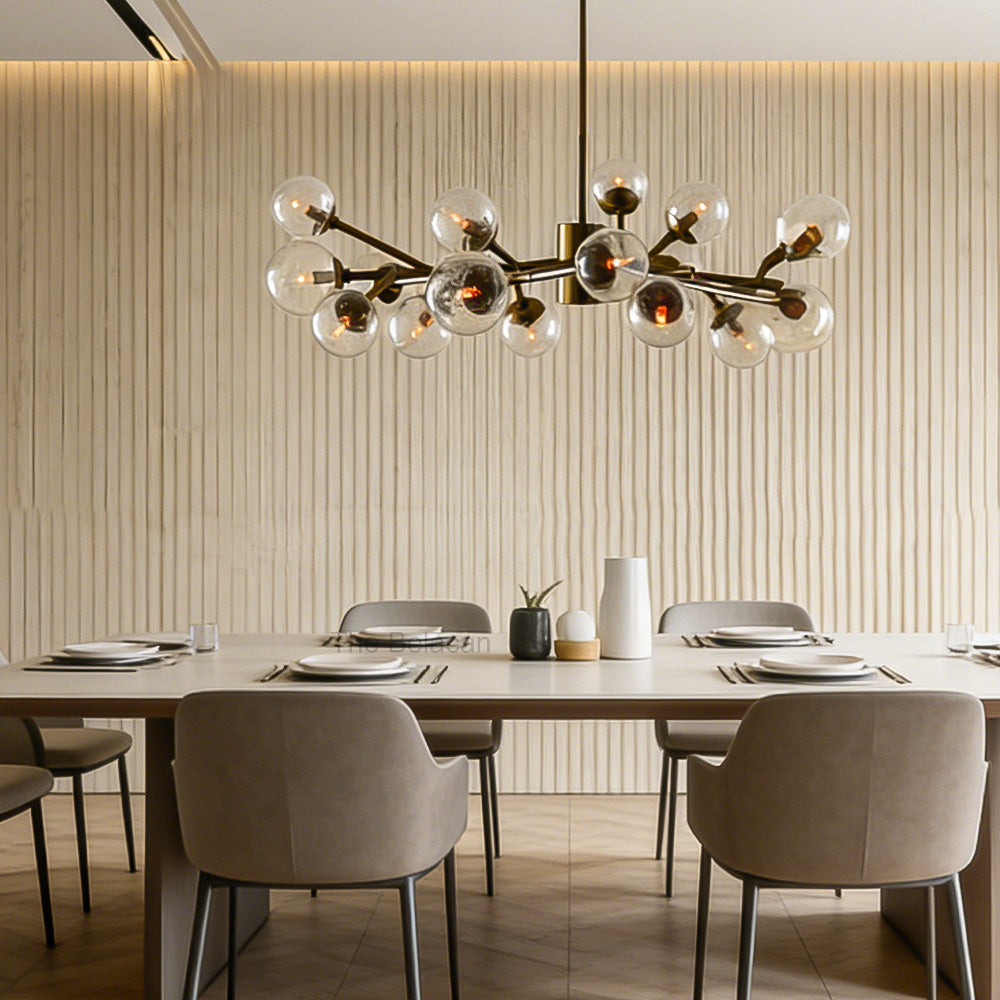 Dinah Glass Medium Chandelier - thebelacan